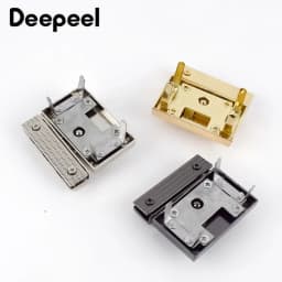 2/5Pcs Deepeel 40X45mm Metal Snap Lock Handbag Clasps Closure Buckle DIY Purse Twist Turn Locks Bags Replacement Accessories