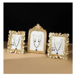 Resin Photo Frame Stud Display Stand Jewelry Storage Stand Ring Stud Necklace Pendant Display Stand