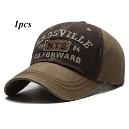 European and American Washed Denim Made Old Curved Brim Cap Alphabet Embroidered Baseball Capoutdoor Sunshade Sun Protection Hat