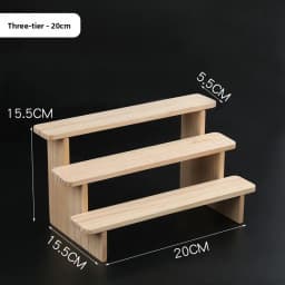 Pure Wood Display Stand Storage Rack Desktop Figurine Bubble Mat Doll Meat Green Plant Multi-layer Staircase Rack