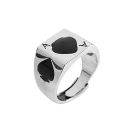 Retro Gothic Men Ladys Rings Clown Playing Cards Hip Hop Rock Ring Titanium Steel Alloy Ancient SilverColor Hip Hop Rock Jewelry