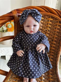 15 Different Styles 50-58cm Silicone Reborn Baby Doll Clothes Hot Sale Dolls Dress With Beautiful Hairband DIY Doll Accessories