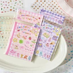 Mr. Paper 32 Pcs Mini Nose Picking Series Die-Cut Sticker Book, Cute Cartoon Decals for Journals Nail Art Phone Case AirPods DIY