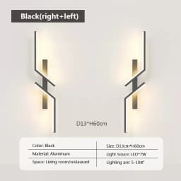 DINDALLED Modern LED Wall Light Ambient Strip Lamp for Bedroom Bedside TV Backlight Living Room Sofa Decor Lighting Fixture