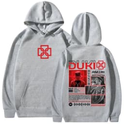 Rapper Duki Ameri World Tour 2025 Hoodies Men's Women Fleece Casual Oversized Sweatshirt Fashion Hip Hop Long Sleeve Pullovers