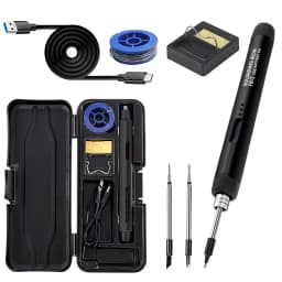 USB Wireless Digital Electric Soldering Iron Kit Cordless Adjustable Temperature 300-450℃ Smart Welding Solder Tool