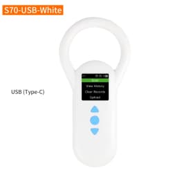 134.2Khz Animal RFID Reader Pet Cat Dog Handheld Microchip Scanner FDX-B Glass Chip USB/Bluetooth Animal Microchip Reader