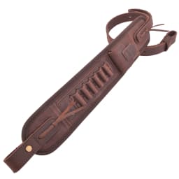 Leather Canvas Rifle Shotgun Carry Strap Ammo Sling Adjustable Gun Belt For Hunting Shooting .308 .22LR 12/16/20GA .357 30/30