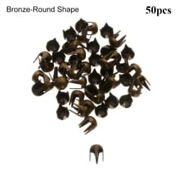 50Pcs 3mm Mini Claw Hammer Buckle Gold/Silver/Bronze/Black Metal Round Bead Super Small Doll Button DIY Toy Clothes Accessories