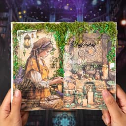 Mr. Paper 20pcs Magic Medicine Cabinet Series Dual-Material Die-Cut Sticker Book DIY Handbook Collage Calendar Notebook Journal