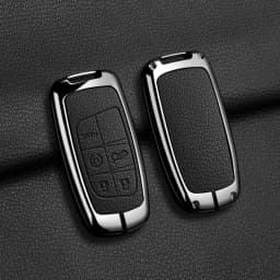 Car Key Case Holder For Jeep WK2 KL BU MP Renegade Grand Cherokee Dodge Ram Charger Challenger Chrysler 300C Journey 5Buttons
