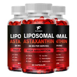 Liposomal Astaxanthin Capsules, with Phosphatidylcholine, Support Antioxidant, Brain, Eye, Cardiovascular, Joint & Skin Health