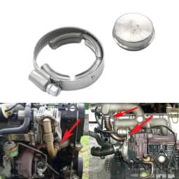 1 Set Valve Blanking Plug Car Exhaust Gas Recirculation Valve Clamp Aluminum Alloy Parts For Motor Sports