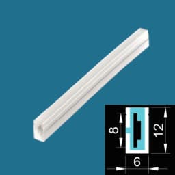 Super Thin DIY Flexible Neon Tube (No LED Strip) Diffuser IP67 Waterproof for SMD COB 3mm 4mm 5mm LED Strip Side View 4*10mm