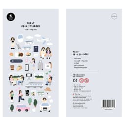 1 pc Korean Import Original Suatelier Happy Trip Paper Stickers Scrapbooking Diy Journal Stationery Sticker Deco Art Supply
