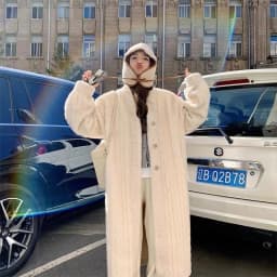 High-Quality Imitation Fur Coat For Women's Winter 2025 Long Environmentally Friendly Fur Thick Over Knee long Mink Fur Coat Pop