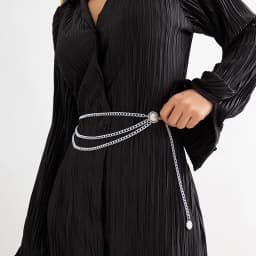 New Fashion Multi-layer Chain Belt For Women Fashion Gold Silver Color Metal High Waist Body Chain Dress Lady Tassel Belt