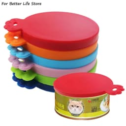 1PC Silicone Cans Storage Covers Environmental Protection Reusable Lids For Most Dog And Cat Dust Multifunction Odorless