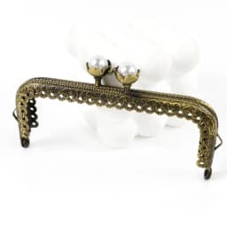 1/2/3/5Pcs 10.5cm Antique Bronze Purse Frame Handle Metal Kiss Lock Clasp with Pearl Coin Wallet Clutch Bag DIY Accessories