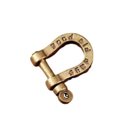 2Pcs Brass Horseshoe Buckle Keychain Personalized Letter Buckle Decorative Buckle DIY Car Keychain Accessories