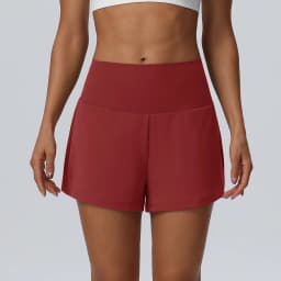 Women's Summer Loose Running Shorts 2-in-1Quick Dry Athletic Yoga Gym Shorts with Pockets Yoga Fitness Sports Shorts