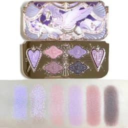 Flower Knows Shell's Jewel Collection 6-Color Eye Shadow Makeup Palette Pressed Glitter Eyeshadow Paletas Flowerknows