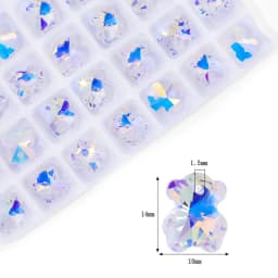 AB Color Crystal Pendant Beads Charms Multi -shape Glass Beads Jewelry Gems Stones for Jewelry Making Supplies DIY Earrings