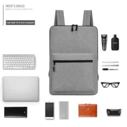 Minimalist Ultra Slim Laptop Backpack 15.6 Inch Waterproof Business Work Bags Thin Computer Back Pack Bag for Men Work Sac Homme