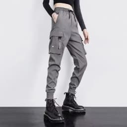 Black Work Pants for Women in Spring and Autumn 2024 New Ins Trendy and Versatile Slimming Elastic Ankle-Length Sports Pants