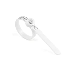 PHYHOO Us Uk EU Plastic Finger Size Band Gauge Ring Measurement Belt Adjustable Magnifier Ring Sizer for Women Men