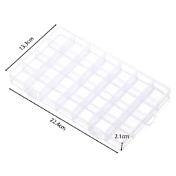 6/10/15/24/28 Grids Transparent plastic storage box beads Organizer Container For DIY Crafts Earing Jewelry Storage Case Display