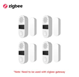 Tuya WiFi/Zigbee Door Window Sensor 130DB Sound Light Alarm Wireless Door Detector SmartLife APP Remote Control for Google Home