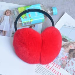 Rex Rabbit Fur Hang Ear Cover Warm Winter Earmuffs Headwear Ear Muffs Fur Earmuffs Cold Ear Warmer Fold Ear Protection Headband