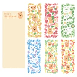 IMOON 12 Sheets Cute Shiny Laser Ribbon Stickers for Photo Albums Frame DIY Crafts Poster Decoration Scrapbook Planners