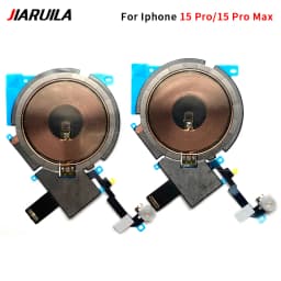 Wireless Charging NFC Chip Coil With Sticker & Power Button & Volume Button Flex Cable For iPhone 15 14 Plus 13 Mini 12 Pro Max