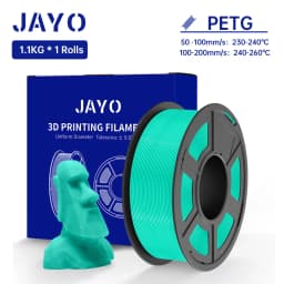 JAYO 1.1KG PETG Filament 1.75mm PETG 3D Printer Filament Fit Most FDM 3D Printer Neatly Wound 3D Printing Materials