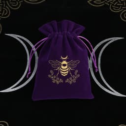 1Pcs 13x18cm Tarot Storage Velvet Bag Drawstring Pocket Board Game Card Embroidery Package Witchcraft Supplies for Altar Tarot