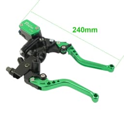 Fireyouracing Drum Brake Cable Clutch Line Master Cylinder Brake Lever Set Universal Red Green Blue for Yamaha Suzuki 22mm