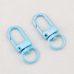 10pcs Electroplating Illusion Color Snap Lobster Clasp Hooks For DIY Colorful Trinkets Making Rotating Pet Keychains Bag Keyring
