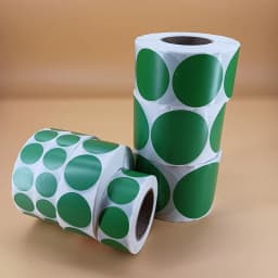 4 cm (1.57 inch) x 800 pcs Round Color Thermal Sticker Label Blank Direct Thermal Paper Label Small Circular Price Sticker QR Co