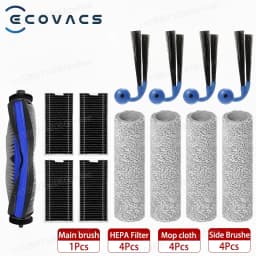 Ecovacs Deebot X11 OMNICYCLONE X11 Pro Omni (Water Tank Version) Main Side Brush Hepa Filter Rag Dust Bag Accessories