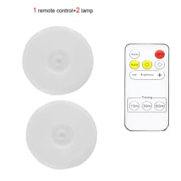Wireless Remote Control Under Cabinet Kitchen Light USB Rechargeable Magnetic Pir Motion Sensor Night Lamp for Bedroom Wardrobe