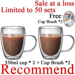 Double Wall High Borosilicate Glass Mug Heat Resistant Tea Milk Lemon Juice Coffee Water Cup Bar Drinkware Lover Gift Creativity