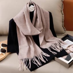 30*180cm Solid Color Women Winter Scarf Warm Thicken Cashmere Shawl Outdoor Tassels Pashmina Lady Wrap Windproof Scarves Luxury