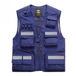 Safety Vest Man Working Clothes Multi Pocket Photography Hiking Fishing Breathable Mesh Hi Vis Work Vest
