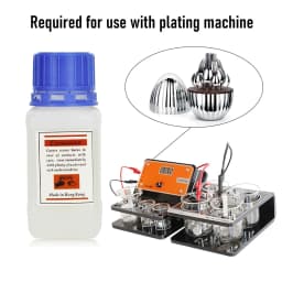 100ml Silver Plating & Anti-Tarnish Liquid - Jewelry Electroplating Solution for Copper/Brass, DIY Metal Restoration Kit