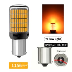 2pcs High Power Car LED Light Glass 4014SMD Canbus 1156 P21W PY21W 1157 P21/5W 7440 W21/5W W21W Turn Signal Lamp Tail Indicator
