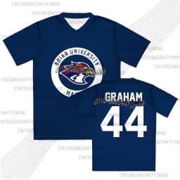 Off Campus Briar University Jersey Graham 44 22 DI LAURENTIS 66 Tucker46 T-shirt V-neck Short Sleeve women parent-child T-Shirt