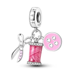 925 Sterling Silver Pink Series Charms Bow Tie Girl Cake Princess Beads Pendant Fit Original Bracelet DIY Jewelry Gift For Woman