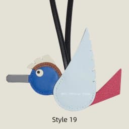 Crocodile & Lizard Skin Bird Charm Handmade Luxury Bag Charm Pendant For Birkin & Kelly Bag Unique Designer Handbag Accessory